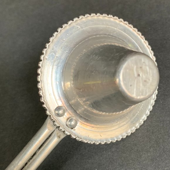 VTG Aluminum Candle Snuffer Mid-century Modern Handcrafted Silver MCM Scarce - Picture 4 of 9